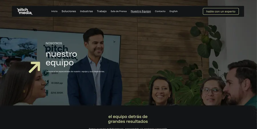 Current homepage displayed at pitchcr.com